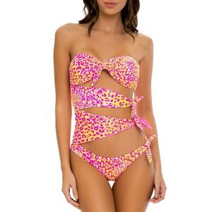 Luli Fama Wild Sweetheart Knot bow Tie side Suit L